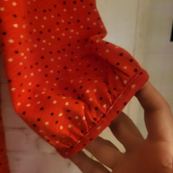 NWT Boden "Odelia" Red Star Print Drop Waist Cotton Jersey Dress Sz.8 Ret.$135 - Picture 6 of 8